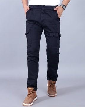 men relaxed fit cargo pants