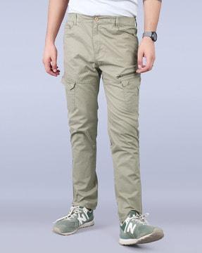 men relaxed fit cargo pants