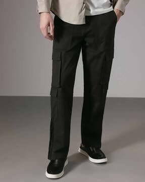 men relaxed fit cargo pants