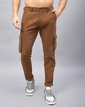 men relaxed fit cargo pants