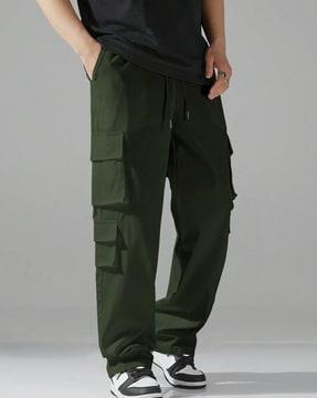 men relaxed fit cargo pants