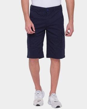 men relaxed fit cargo shorts