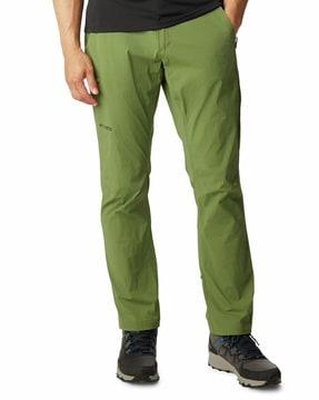 men relaxed fit chinos with insert pockets
