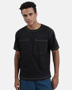 men relaxed fit crew-neck t-shirt