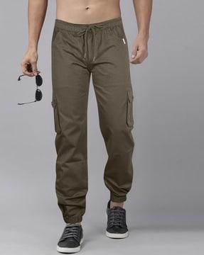 men relaxed fit jogger pants