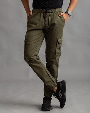 men relaxed fit jogger pants