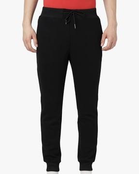 men relaxed fit mid-rise joggers
