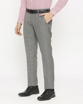 men relaxed fit pants with insert pockets