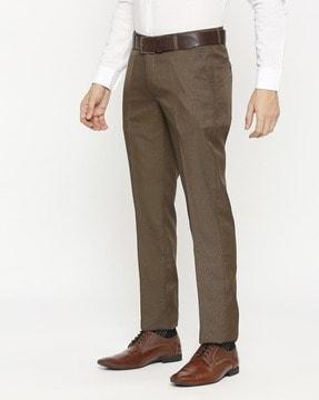 men relaxed fit pants with insert pockets
