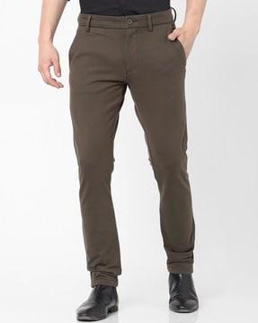 men relaxed fit pleated pants