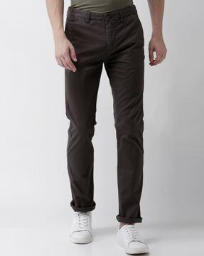 men relaxed fit pleated pants