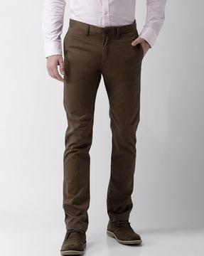 men relaxed fit pleated pants