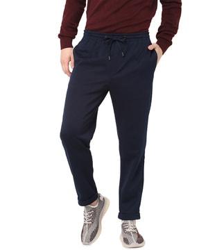 men relaxed fit pleated pants