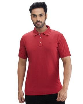 men relaxed fit polo t-shirt