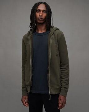 men relaxed fit raven organic cotton hoodie