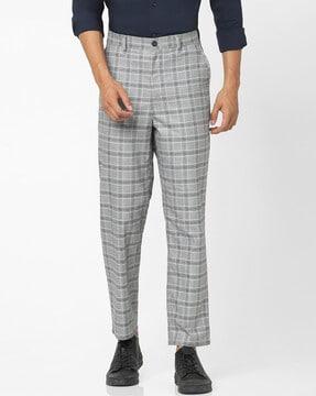 men relaxed fit single-pleat pants