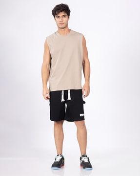 men relaxed fit sleeveless t-shirt