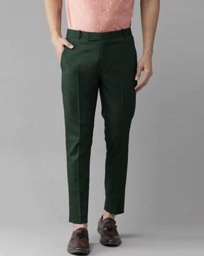 men relaxed fit trousers with insert pockets