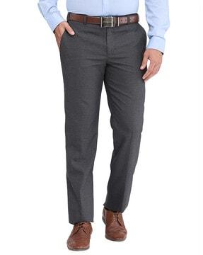 men relaxed fit trousers with insert pockets