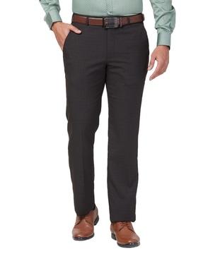 men relaxed fit trousers with slip pockets