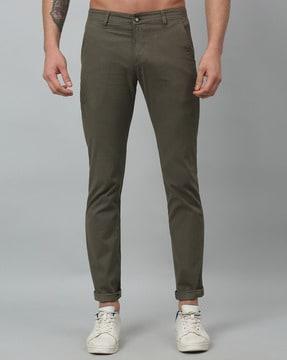men relaxed fit trousers