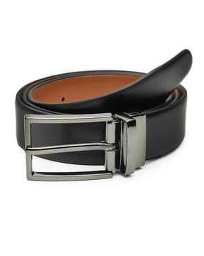 men reversible belt with buckle-closure