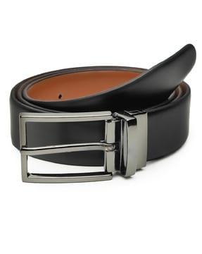 men reversible belt with buckle-closure