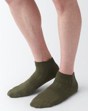 men right angle ribbed short socks