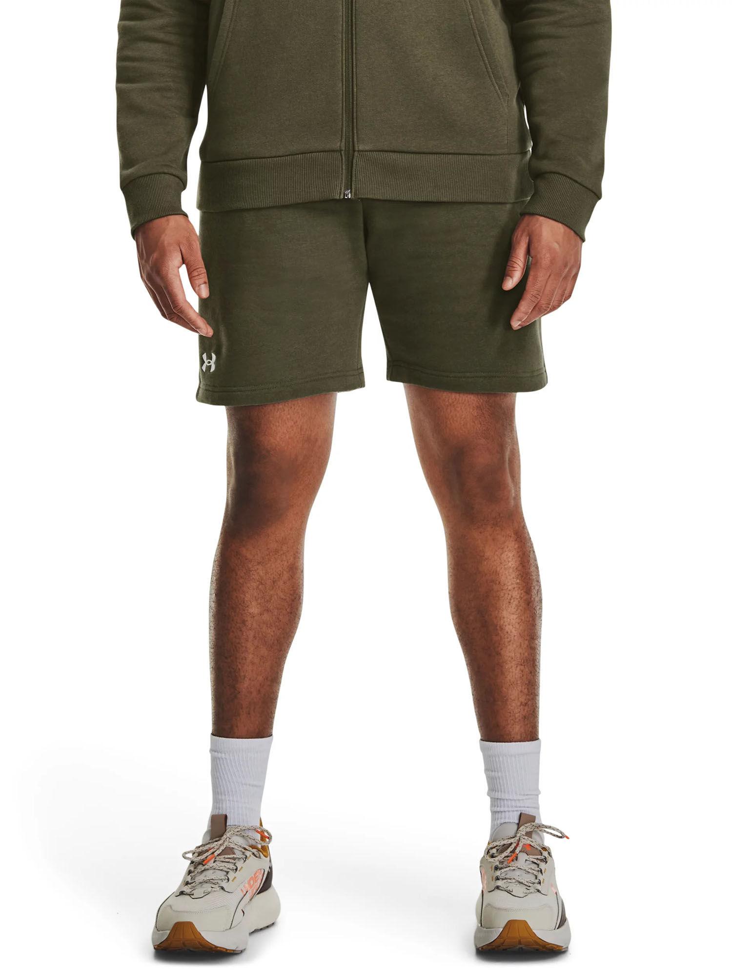 men rival fleece shorts - green