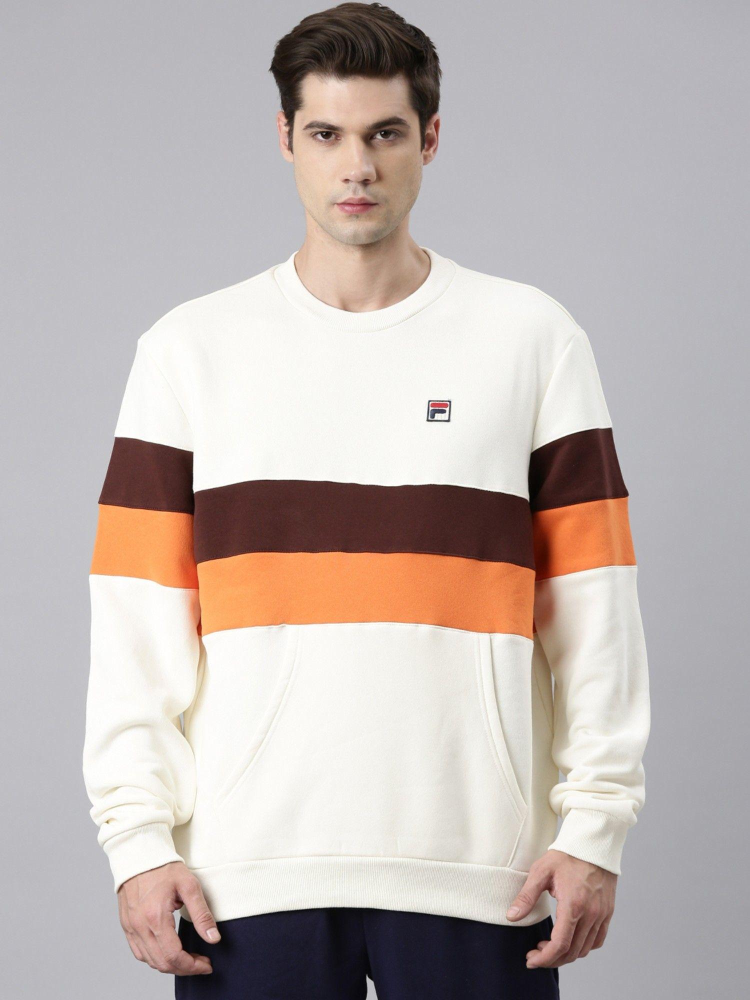 men roman cream sweatshirt