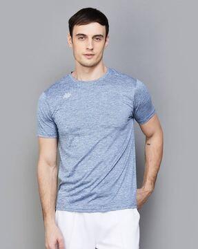 men round-neck regular fit t-shirt with short sleeves