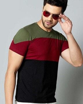 men round-neck regular fit t-shirt