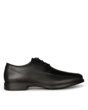 men round-toe formal lace-up shoes