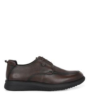 men round-toe formal lace-up shoes