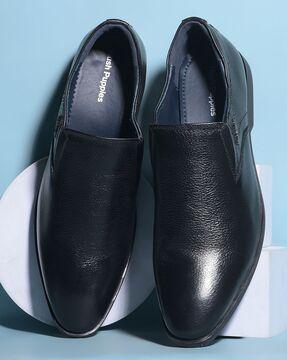 men round-toe formal slip-on shoes