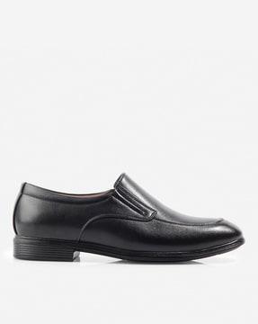 men round-toe formal slip-on shoes