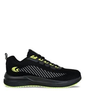 men round-toe lace-up running shoes