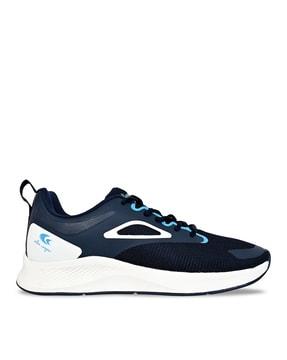 men round-toe lace-up running shoes