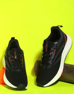 men round-toe lace-up running shoes