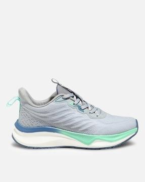 men round-toe lace-up running shoes