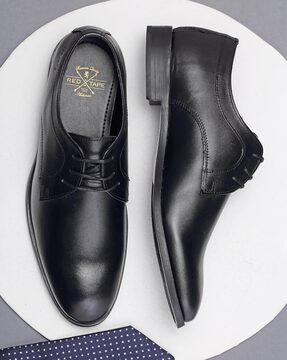 men round-toe lace-up shoes