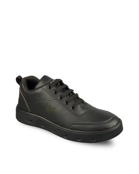 men round-toe lace-up shoes