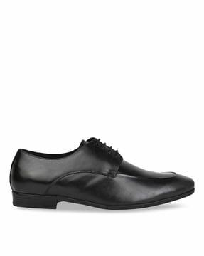 men round-toe lace-up shoes