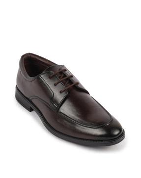 men round-toe lace-up shoes