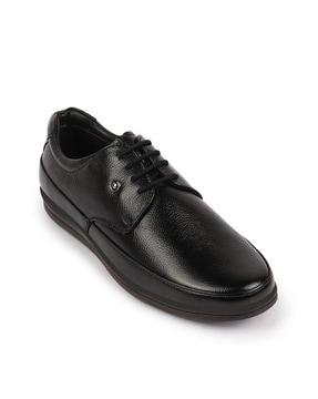 men round-toe lace-up shoes