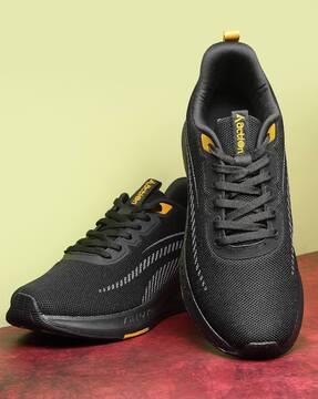 men round-toe lace-up shoes