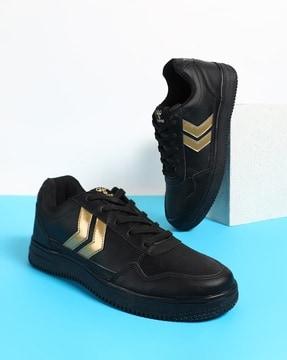 men round-toe lace-up shoes