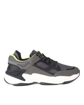 men round-toe lace-up sports shoes