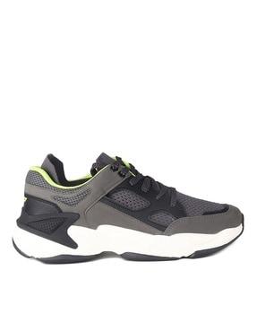 men round-toe lace-up sports shoes