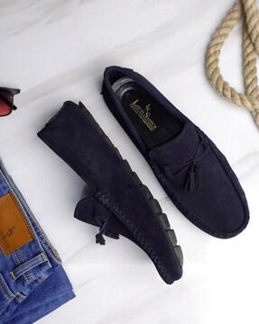 men round-toe loafers with tassels